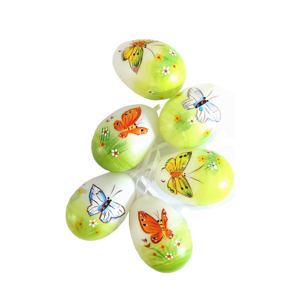 Easter Eggs Decorated with Butterflies